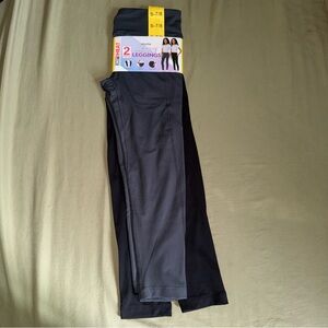 32 Degrees Girls Gray and Black Leggings Set